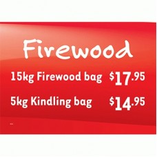 FIREWOOD A3 SIGNAGE (420 X 297) QLD (INCLUDE 4 CABLE TIES)