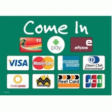 DOOR SIGNAGE-WELCOME DECAL (FUEL)-A5 DOUBLE SIDED