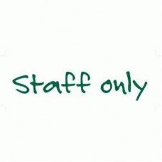 DOOR SIGNAGE-STAFF ONLY DECAL (300 X 100)