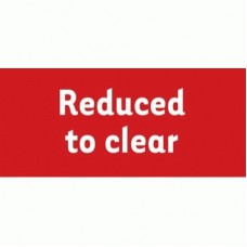 CLEARANCE STAND-CLEARANCE STAND HEADER CARD (455 X 200)