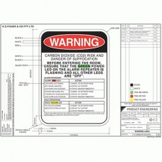 CARBON DIOXIDE SAFE WORK PROCEDURE (WARNING SIGN)