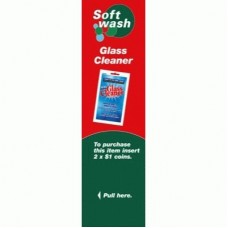 CARWASH-GLASS CLEANER DECAL (NON STANDARD)