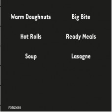 MICROWAVE BUTTON DECAL 7 KINDS PER SHEET 90 X 75