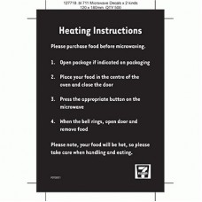 MICROWAVE DECAL HEATING INSTRUCTIONS 120 X 180