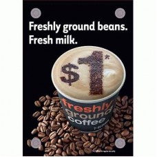 COFFEE ZONE-MENU BOARD A4 INSERT 25MM