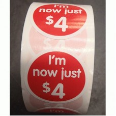 FOTG PRICE MARK DOWN STICKER $4 30 X 30