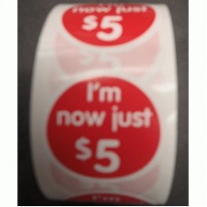 FOTG PRICE MARK DOWN STICKER $5 30 X 30