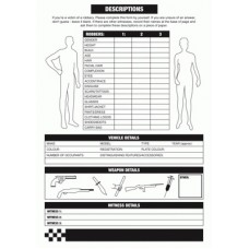ROBBERY PREVENTION-ROBBER DESCRIPTION PAGE (A4)