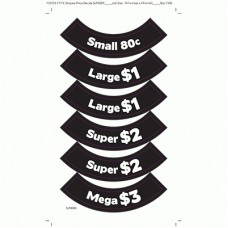PRICING-PRICE DOME DECALS BLACK 100 X 10
