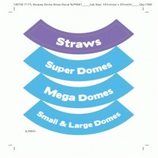 SLURPEE STRAWS & DOMES DECALS