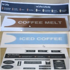 COFFEE MACHINE DECAL SET