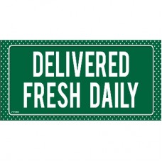 KK BOX DISPLAY DELIVERED FRESH DAILY DECAL (400 X 160)