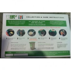 A4 CUP RECYCLING INFO SHEET COLLECTION & CARE INSTRUCTIONS