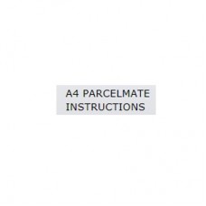 A4 PARCELMATE INSTRUCTIONS