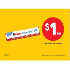 KINDER $1 EACH SHELF TICKET 120 X 80
