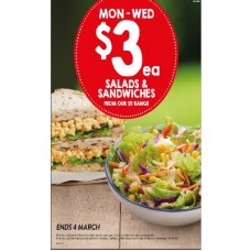 SINGLE SIDED POSTERS 1O-$3 SALADS 1I-DRUMSTICK