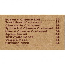 A5 MENU DECAL 210 X 148 VIC MEAT