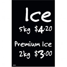 ICE SIGNAGE-A5 DECAL BLACK 5KG $4.20 / PREMIUM ICE 2KG $3.00